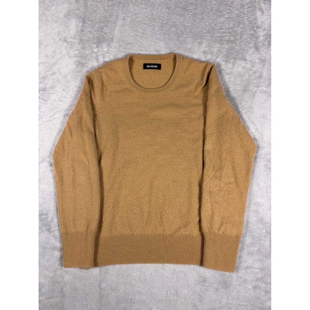 Naadam the Essential Cashmere Sweater Mens M Brown Crew Neck Long Sleeve